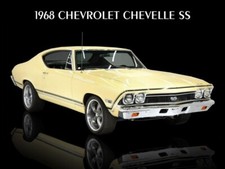 1968 Chevrolet Chevelle Ss Metal Sign Large Size 12 X 16 - Free Shipping 1968 Chevrolet Chevelle Ss Metal Sign Large Size 12 X 16 - Free Shipping