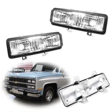 Clear Turn Signal Light LH & RH Pair Set For Chevy GMC Van Jimmy Pickup Truck