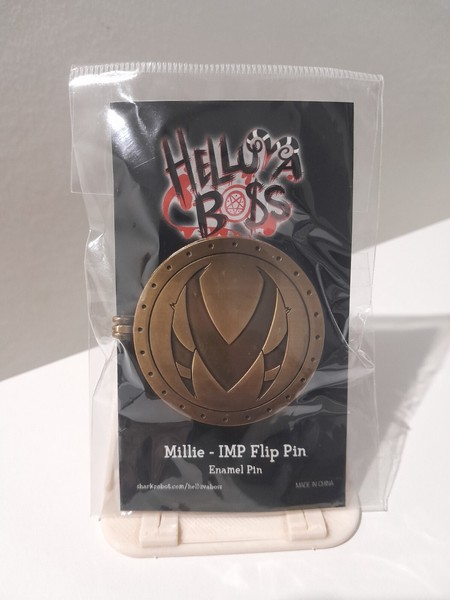Helluva Boss Millie Antique Die Struck Locket IMP Flip Pin Vivziepop
