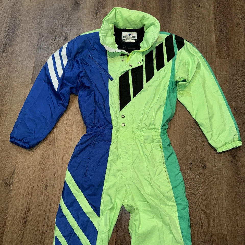 Obermeyer Rocket Ski Suit One Piece Snowsuit Snow Bib Gore Tex Vtg Mens Medium - Image 3 of 4