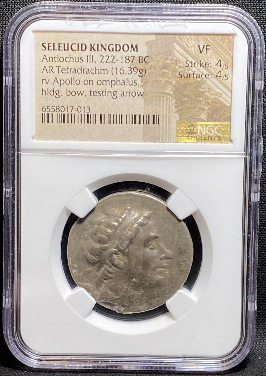 Antiochus III アンティオコス3世　NGC Choice AU Antiochus III アンティオコス3世NGC Choice AU