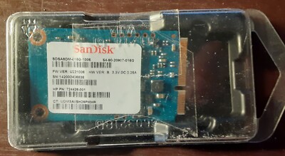 SanDisk U110 SDSA6DM-016G 16 GB 1.8 in mSATA Solid State Drive