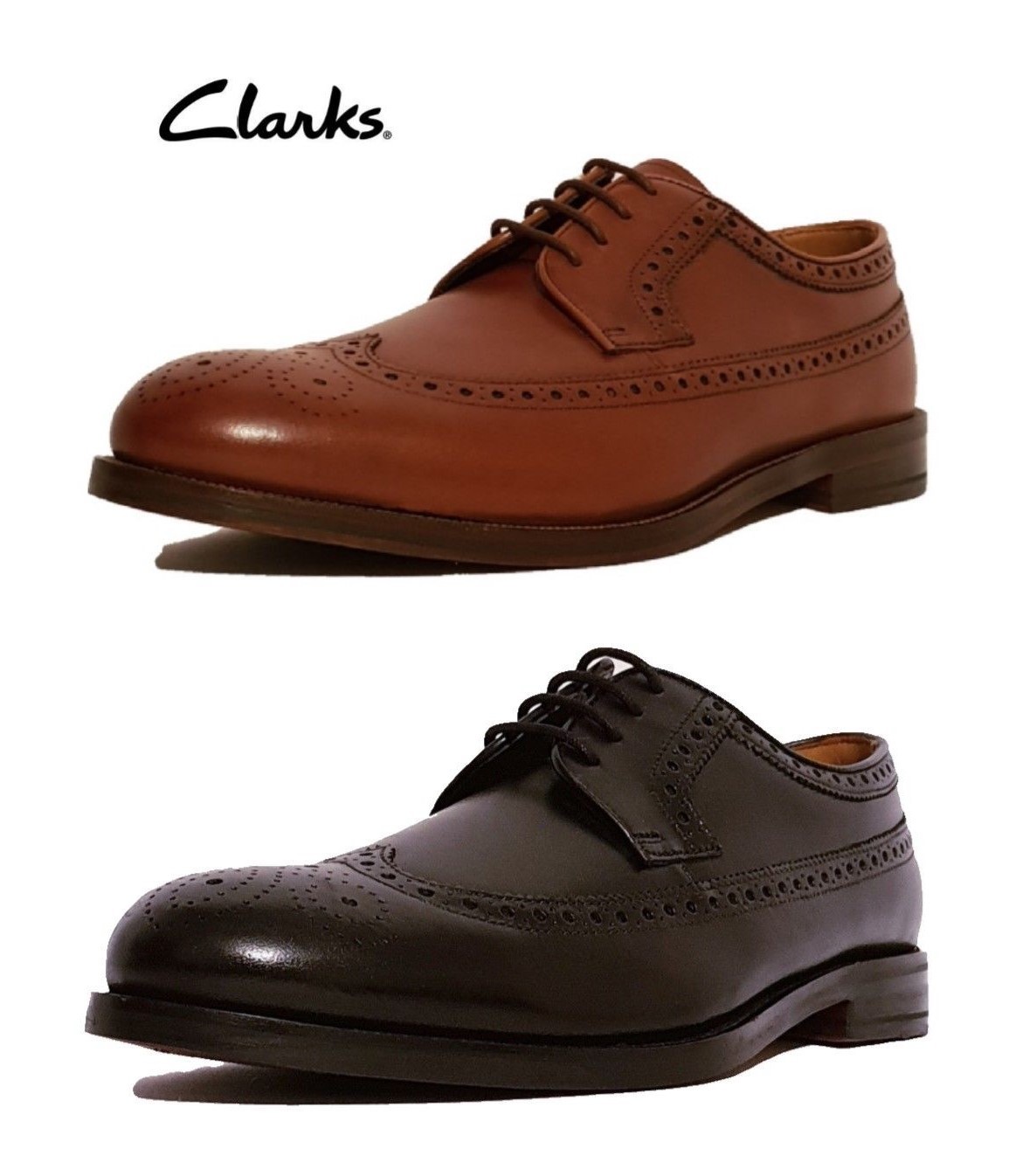 clarks mens brogues