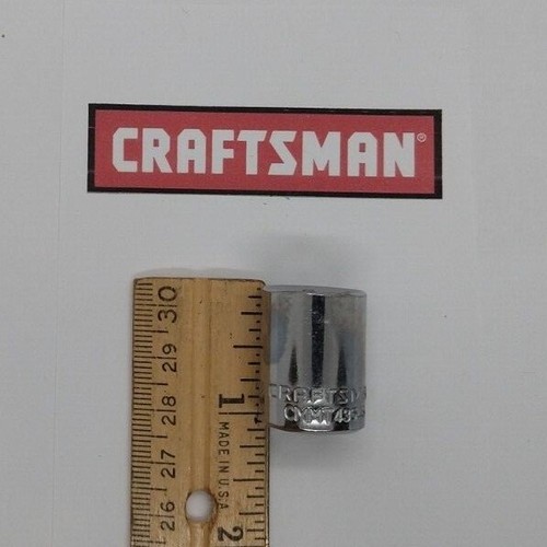 Craftsman 3/8" Drive Metric 6 Point Shallow Sockets Series CMMT You Choose Size - Picture 42 of 71