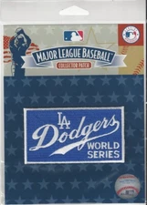 1965 World Series Sleeve Patch Los Angeles Dodgers Official MLB Logo in Package