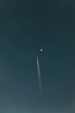 Aircraft sky airplane clear moon vehicle Custom Gaming Mat Desk 2517