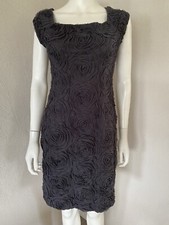 Jessica Howard Evenings Navy Blue Mesh Rose Pattern Dress Size 6P