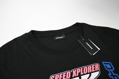 関税込【DIESEL】Diegos K38 short sleeve T-shirt★White★ロゴ DIESEL T-Diegos-K38 T-shirt Men's LARGE Short Sleeve Crew