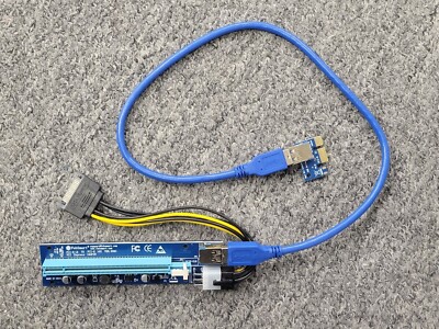 FebSmart PCI-E Riser for Bitcoin Litecoin ETH Coin Mining 