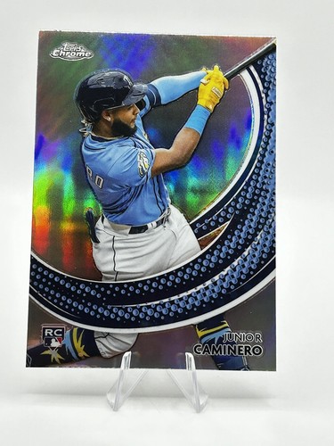 2024 Topps Chrome Junior Caminero Strokes Rookie RC Tampa Bay Rays #S-24
