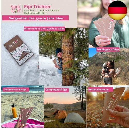 SaniGirl Urinella für Frauen | Pinkelhilfe für Frauen | Frau Stehen Pinkeln T - Bild 5 von 10