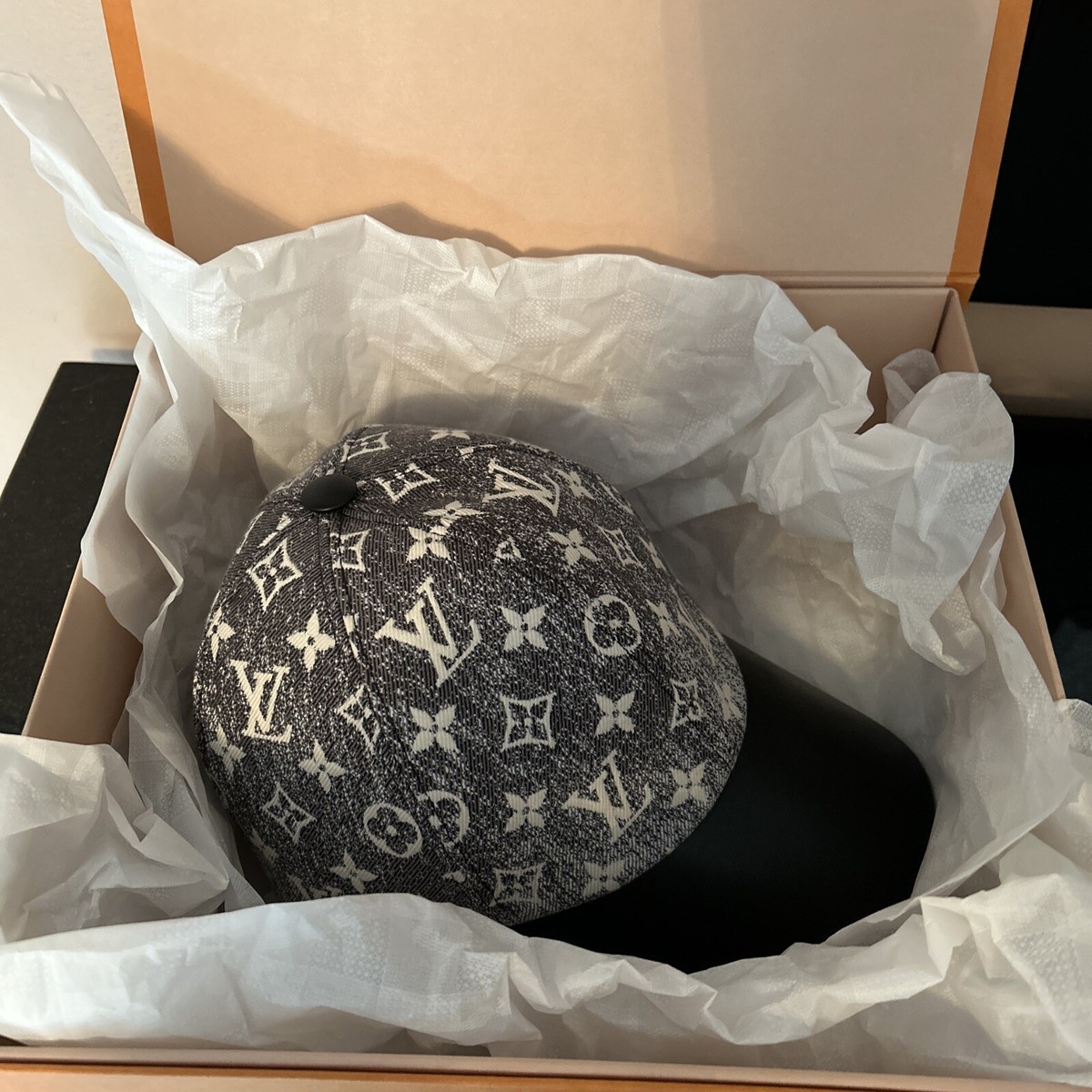 New Auth Women's Louis Vuitton Black Denim Leather Monogram New Auth Women's Louis Vuitton Black Denim Leather Monogram