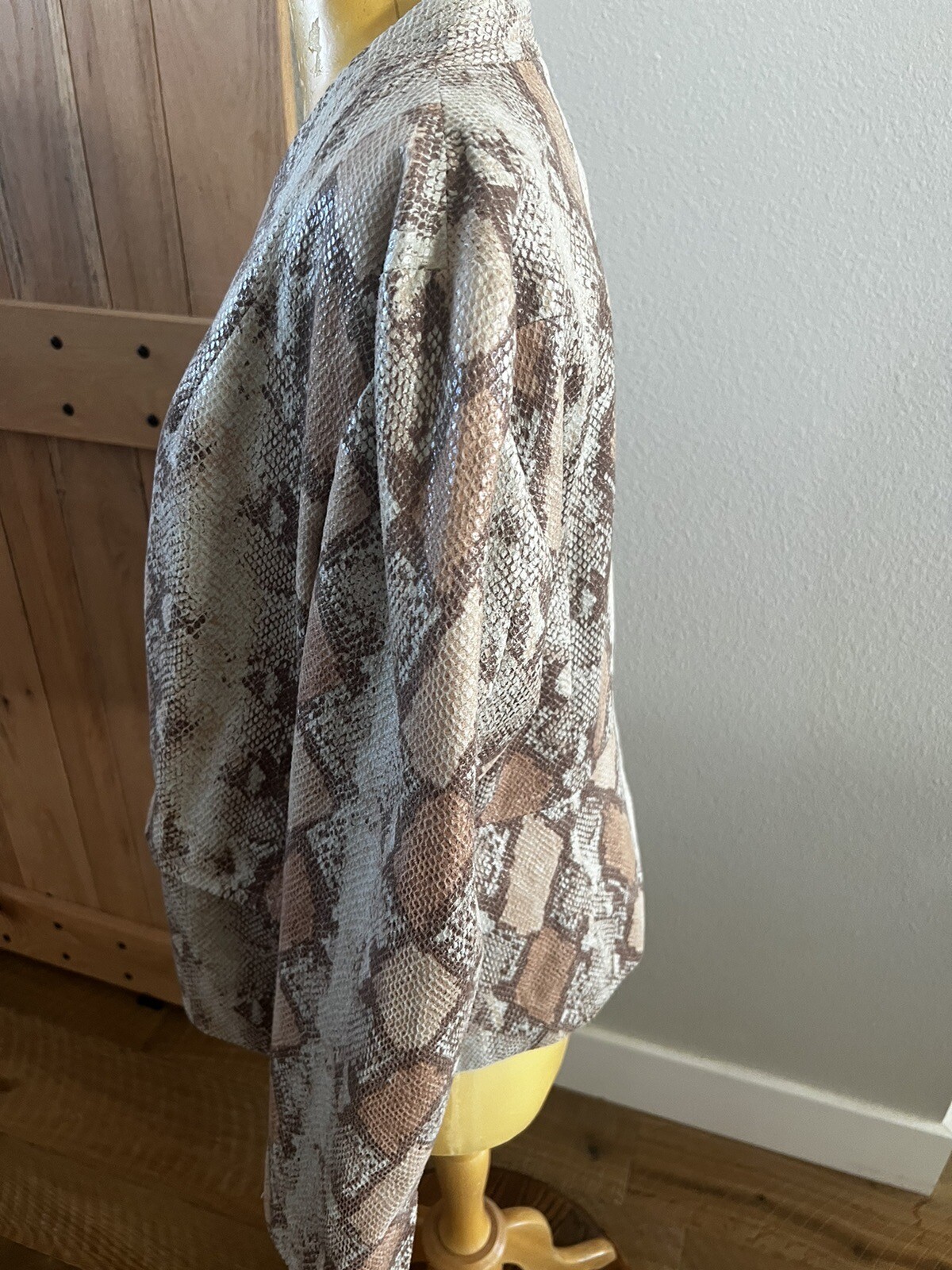 CHICO'S  Jacket PYTHON SNAKE SKIN PRISCILLA  COAT… - image 5