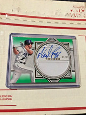 2022 Topps Definitive Green Wade Boggs Jersey Relic Auto 8/10 Rays Autograph RAW