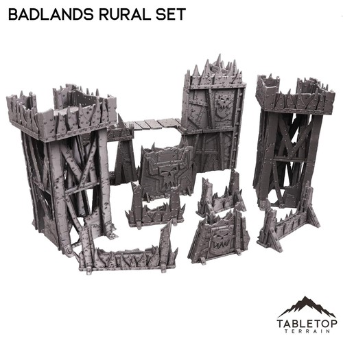 Badlands Ork Rural Terrain Set - Wargaming Ork Terrain - Picture 3 of 9
