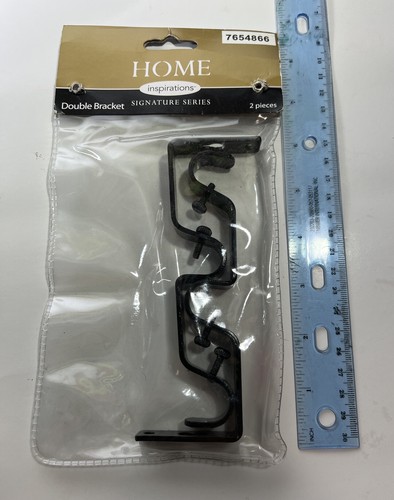 Home Inspirations curtain Double brackets New Sealed 7654866 - Picture 3 of 4