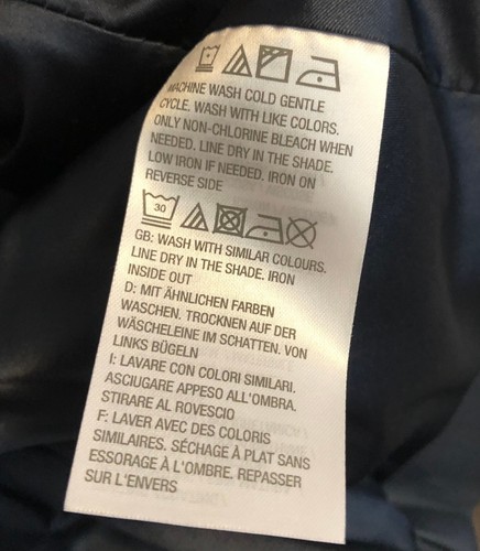 Neu G.I.L.I. Moto Jacke Größe 0 110 $ neu ohne Etikett butterweiches veganes Leder marineblau - Bild 9 von 9