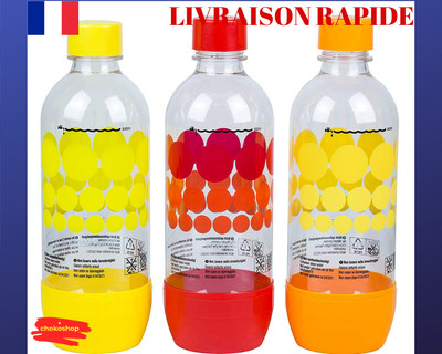 Pack 3 Bouteille 1l Leau Gazeuse Soda Sodastream Bouchon Visse Boisson Ebay