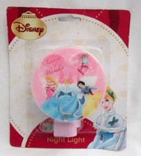 Unisex Disney Princess Characters Christmas 3" LED Wall Night light-Brand New 