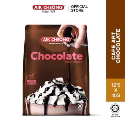 AIK CHEONG Chocolate 3in1 - Cafe Art (480g/40g x 12 Sachets)