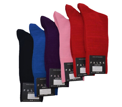Falke B Ware 6 Paar Airport Socken Größe 39- 40 Herren Strümpfe Socke farbig K38