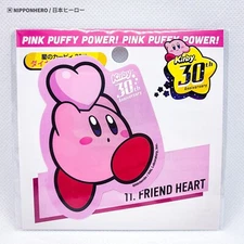 Kirby 30th Anniversary FRIENDS HEART #11 Diecut Sticker Water Resistant Seal JP 