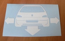 adesivo Peugeot 106 rally rallye 1.3 1.6 sticker decal 16v 8v down and out 'n' 