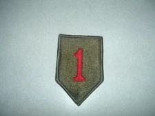 GENUINE US MILITARY PATCH ARMY 1ST INFANTRY DIVISION COLORED NEW OLD STOCK SEW O