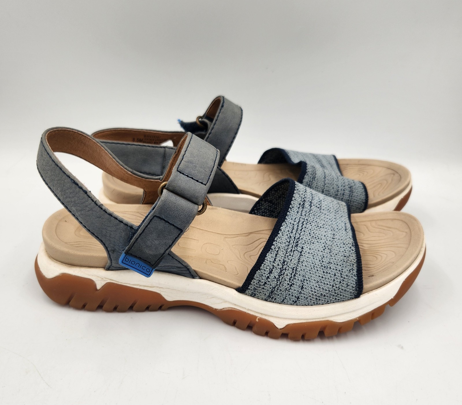 APL Sandali Bionica Nacola Sport Comfort Pelle Blu Donna 8 5 Cinturino Regolabile