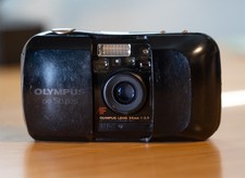 Olympus Mju I Infinity Stylus 35mm Film Camera Point  Shoot FILM TESTED