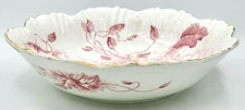 Dunn Bennett & Co. Florence Pink Imperial Semi China Serving Bowl (10")  England