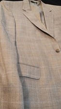 Men's Joseph A Bank Silk And Wool Sport Coat Size 42 Long BluPowder Blue Window