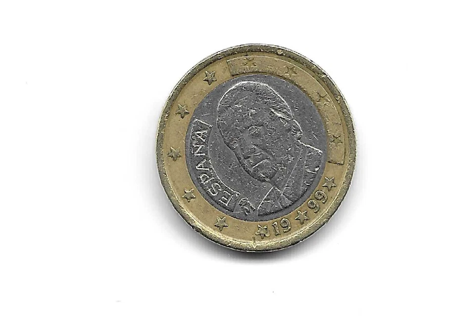 PIECE DE 2 EURO ESPAGNE JUAN CARLOS 1999 LETTRE M - Photo 1/2