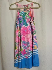 Lilly Pulitzer Womens Sundress, Multi Colors, Size Small, 100% Pima Cotton