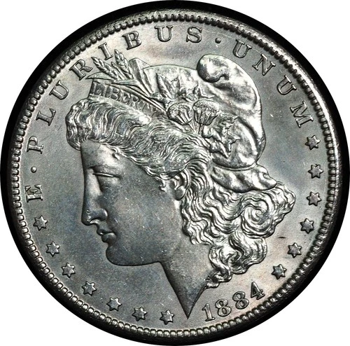 1884-CC Morgan Dollar AU/UNC