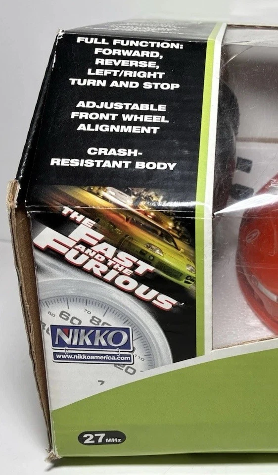NIKKO Radio Control 1/16 Rc Car The Fast and the Furious Acura NSX Tested - Image 3 of 4