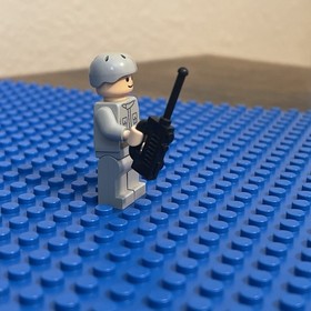 LEGO Star Wars Rebel Technician Mini-Fig Gray Uniform sw0082 6207 Walkie Talkie