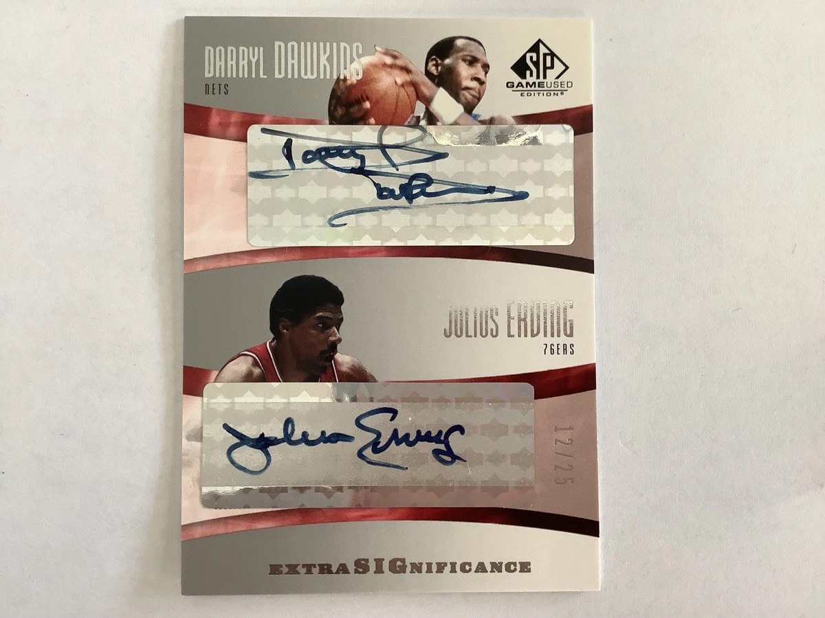 Upper Deck Julius Erving Basketball Autographed Sports Trading