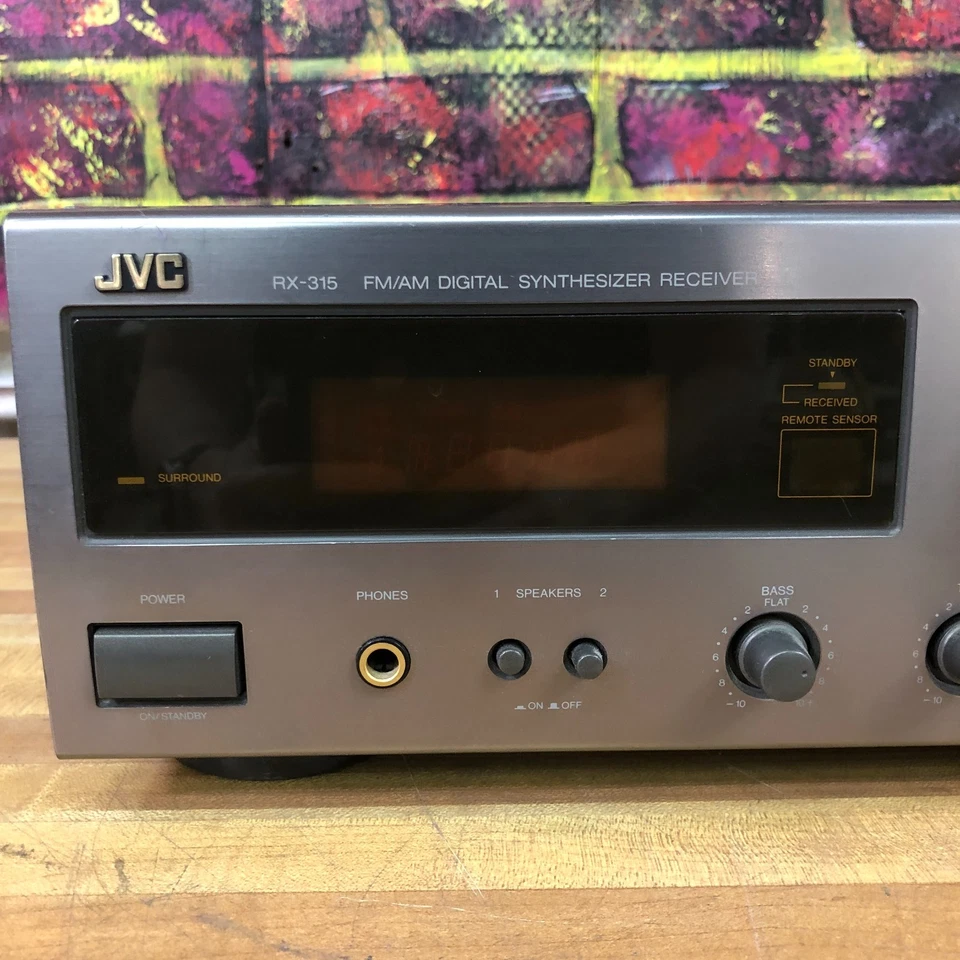 JVC Stereo Receiver Phono CD Tape RX-315 (GREAT SOUND) - Image 2 of 4