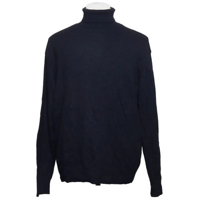 ABA, Rollkragenpullover, Größe: XL, Blau, Polyamid/Viskose/Wolle, Einfarbig #Q0e