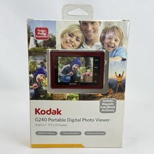 Kodak G240 Digital Photo Viewer 2.4  LCD Portable Picture Frame Red NEW