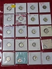 Dealer's Overstock Sheet of 20 UNC/BU 90% SILVER MERCURY DIMES 1941-1944 #T3756