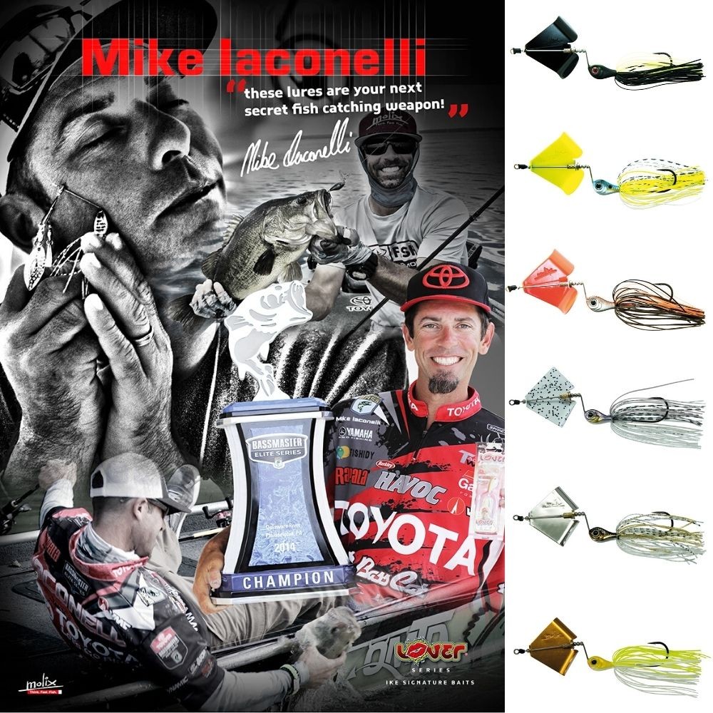 MOLIX By Mike Iaconneli Spinnerbait Lure Lover BUZZ SS Neon Charmer - Image 2
