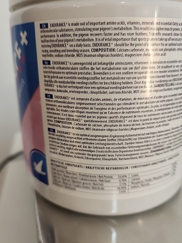 Vanrobaeys ENDURANCE+ 400 GR - Pigeon Supplement - Picture 6 of 9