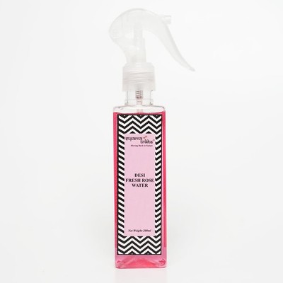 Suparna Trikha Desi Fresh Rosenwasser Toner Spray 200ml für das Gesicht