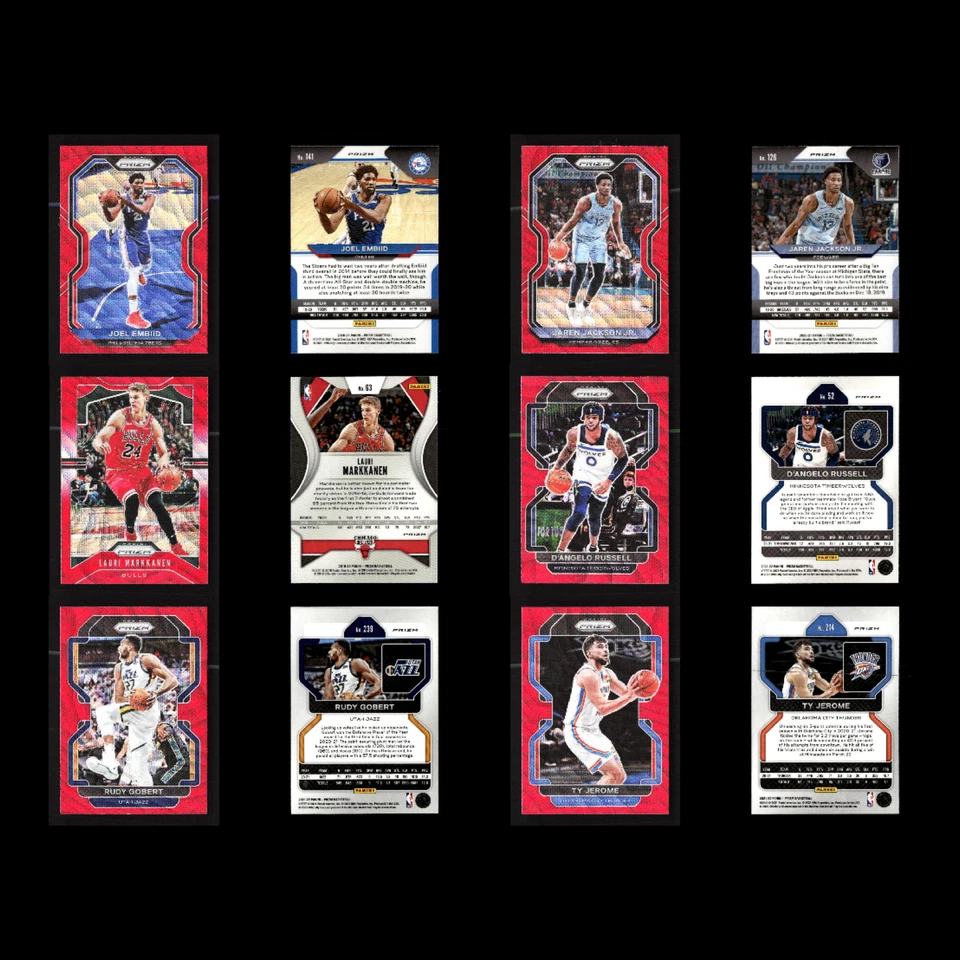 (79) Lote Panini Prizm Paralelos/Serie Numerada/Variación/Novatos/Morant/Embiid Foto 3 de 4