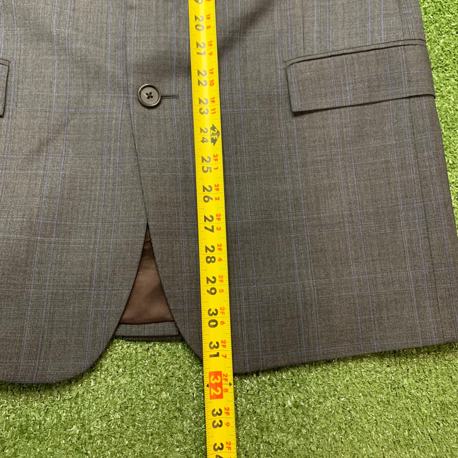 Brooks Brothers 1818 Regent Reda Blazer Mens 40R Blue Plaid Wool Silk 2 Button thumbnail 16