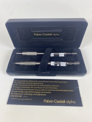 Faber Castell Alpha-ball Alpha-matic Bronce Kugelschreiber Druck Bleistift ETUI