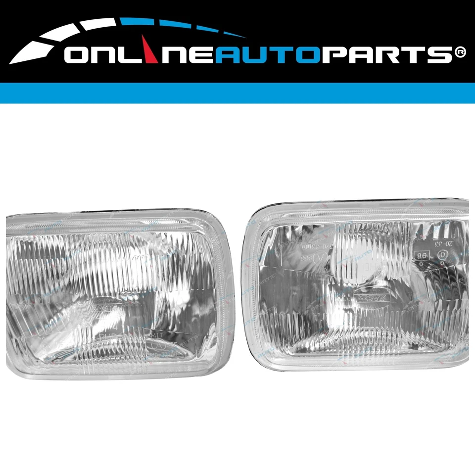 LH+RH Universal Headlights Pair w/Globes for Ford Courier/Misubishi Triton 82-06 - image 2 of 4