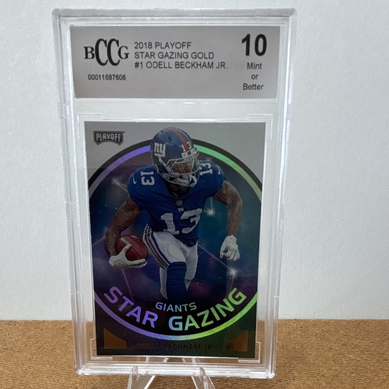 2018 Panini Playoff Star Gazing Gold #1 Odell Beckham Jr Giants BCCG 10